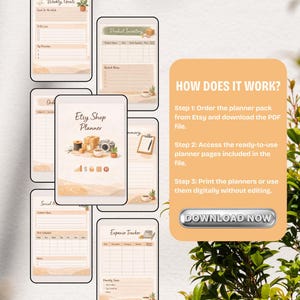 Marketplace Storefront Growth PNG PDF Etsy Shop Mastery Professional Business Strategy Digital E-commerce Vendor Log Achievement Kit