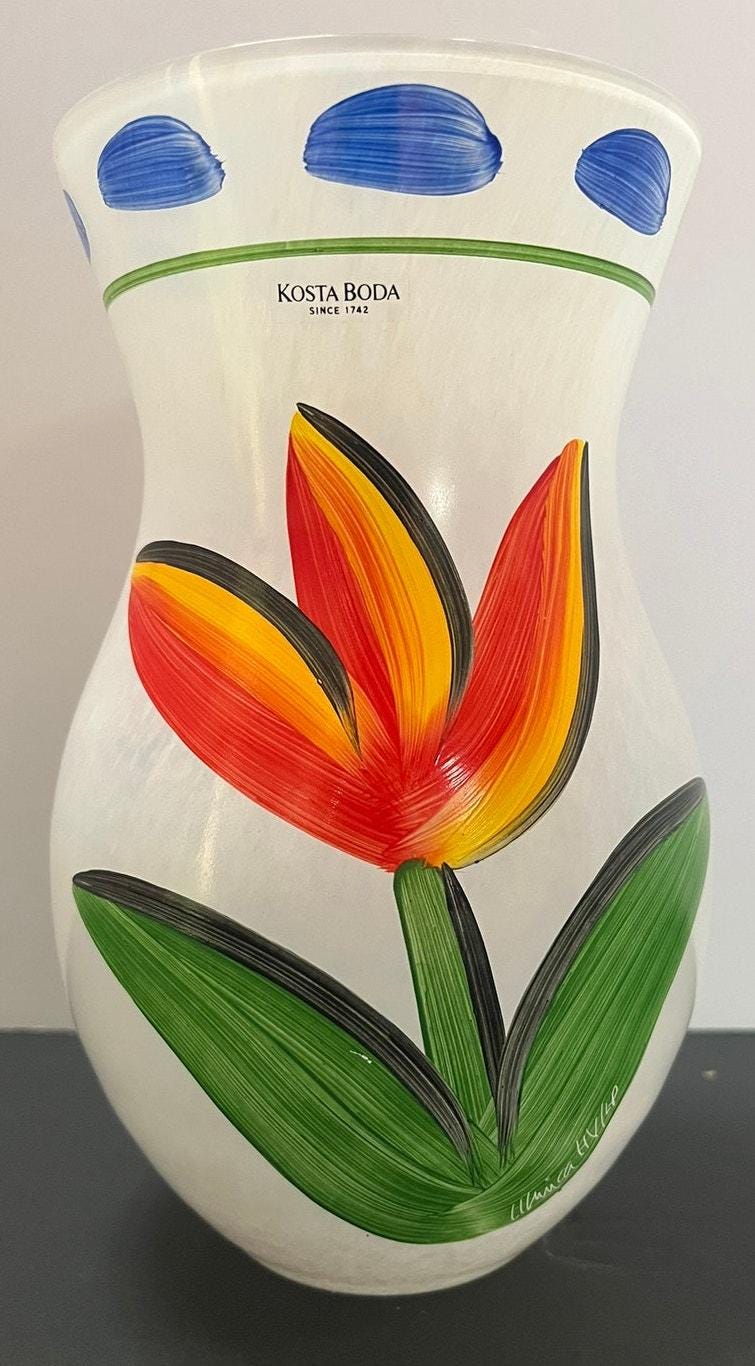 Kosta Boda Tulip Vase - Etsy