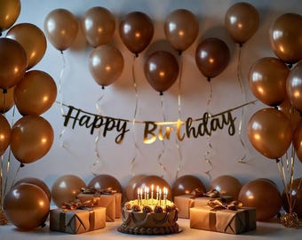 Braune Latexballons 12 Zoll - Party-Ballons-Set - Verschiedene Packungsgrößen verfügbar