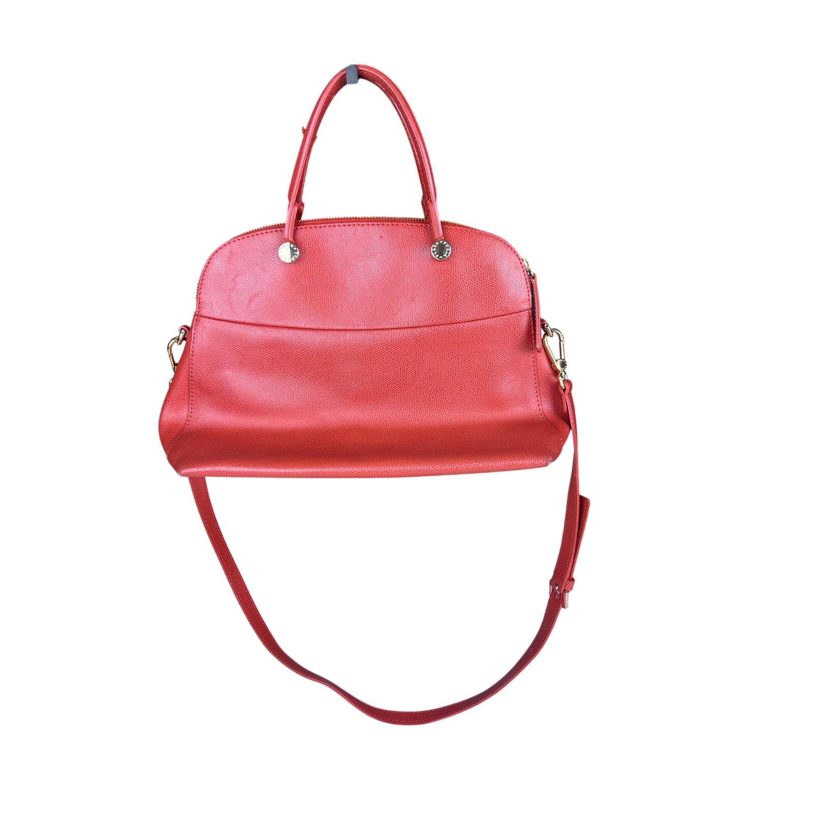 Vintage Furla Red Leather Mini Backpack Red Furla Bag - Etsy main image 2