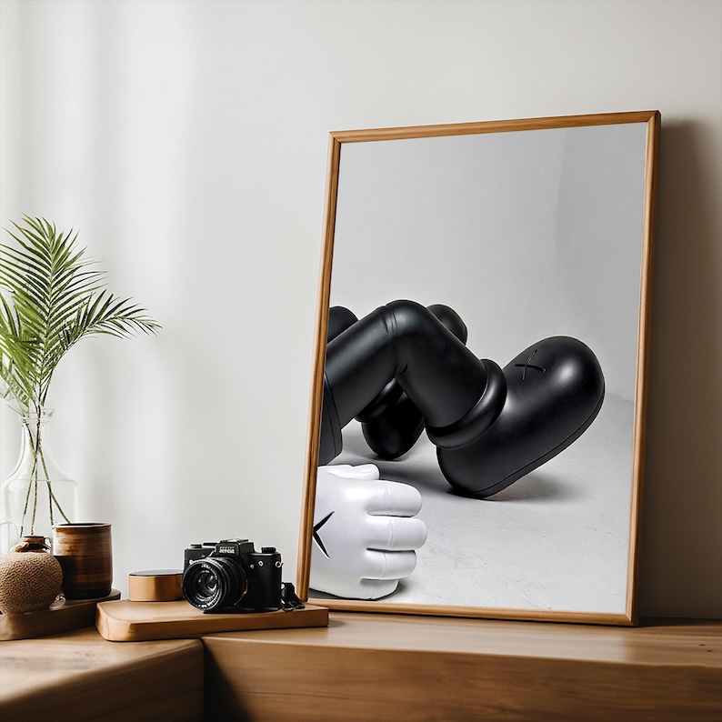 Set of 3 KAWS Wall Art Prints, Digital Download, HYPEBEAST Decor, Kaws Poster, Kaws Decor, Kaws Figure, Hypebeast Toys,Home decore image 8