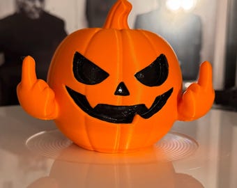 Rude Jack-o-lantern vinyl topper