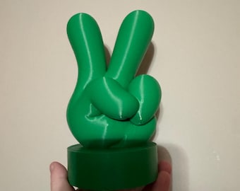 Peace Sign Display Figurine