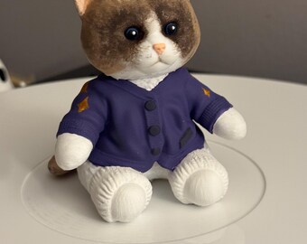 Custom Cozy Cat Vinyl Record Topper