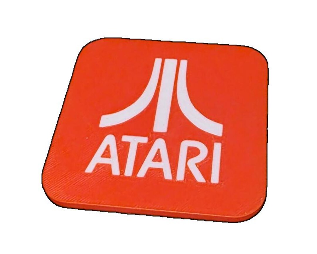 Atari Fuji Logo Sign | Retro Gaming Desk Plaque, 3D Printed Classic ...