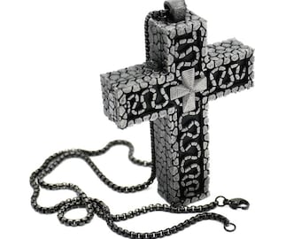 Collana con scomparto segreto a forma di croce di Thanos – Gioielli con medaglione nascosto ispirati al giocatore 230
