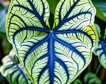 ブルーハワイエレファントイヤー球根 – 希少な多年生植物