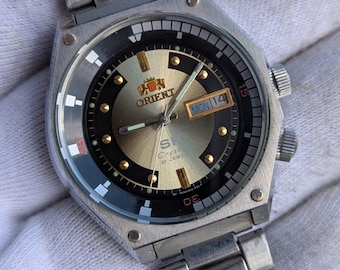 montre vintage Orient Automatic SK Crystal 21 rubis fabriquée au Japon