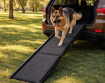 Dog Ramp for Car 65 inch, Large Dogs Folding Pet Ramp for SUV Truck, Portable Dog Ramp ,Dog Ramp for Vehicle Bed Couch,Dog Step for Van auto