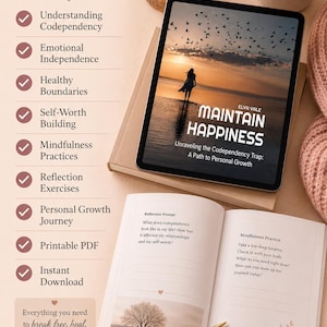 Codependency Recovery Workbook for Women | Emotional Independence, Self-Discovery Journal (PDF Download)