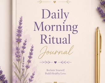 Daily Morning Ritual Journal | Self-Love, Healing Planner (Printable PDF)
