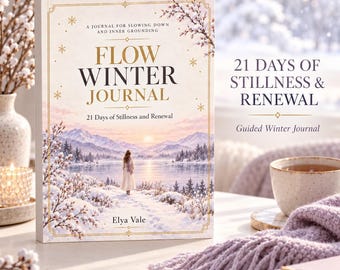 Winter Self Care Journal, 21-Day Guided Reflection, Mindfulness Workbook (Digital Download)