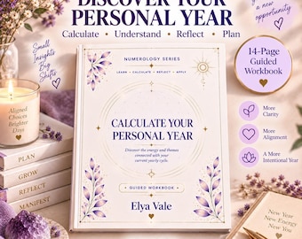 Personal Year Number Workbook | Calculate & Reflect (14-Page PDF)