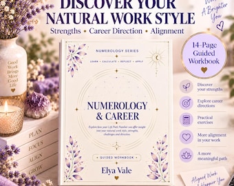 Life Path Career Workbook | Career Strengths, Work Style & Purpose | Printable Self Discovery PDF