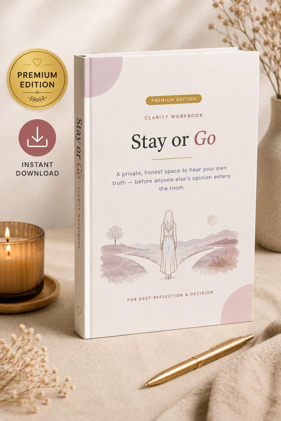 Stay or Go Relationship Decision Workbook | Marriage Clarity Journal (PDF Printable)