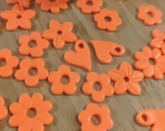 Pendientes intercambiables de arcilla polimérica, joyería hecha a mano, regalo para mujer - Colección "Vitamina C"