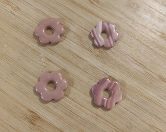 Pendientes intercambiables de arcilla polimérica, joyería hecha a mano, regalo para mujer - Colección "Mini Bloom"