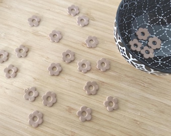 Pendientes intercambiables de arcilla polimérica, joyería artesanal, regalo para mujer - Colección "Golden Mist"