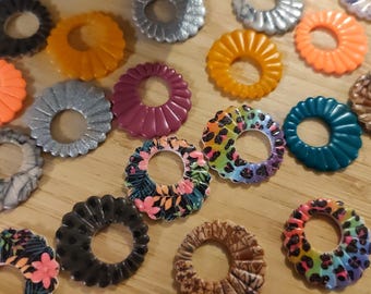 Pendientes intercambiables de arcilla polimérica, joyería hecha a mano, regalo para mujeres - Les Pépitas