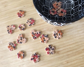 Pendientes intercambiables de arcilla polimérica, joyería artesanal, regalo para mujer - Colección "Liberty"