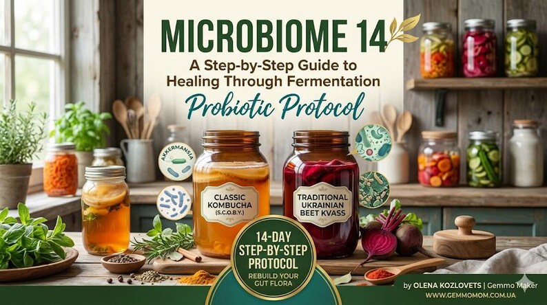 Microbiome 14: A Step-by-step Guide to Healing Through Fermentation ...