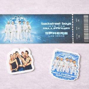 Caja de concierto Millennium Sphere de los Backstreet Boys, accesorios para fans, entrada personalizada, regalo inspirado en BSB