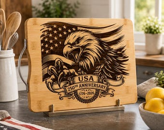 SVG del 250 aniversario, diseños de grabado patrióticos, archivo Americana para tabla de cortar, tabla de picar, diseños de EE. UU. 1776-2026
