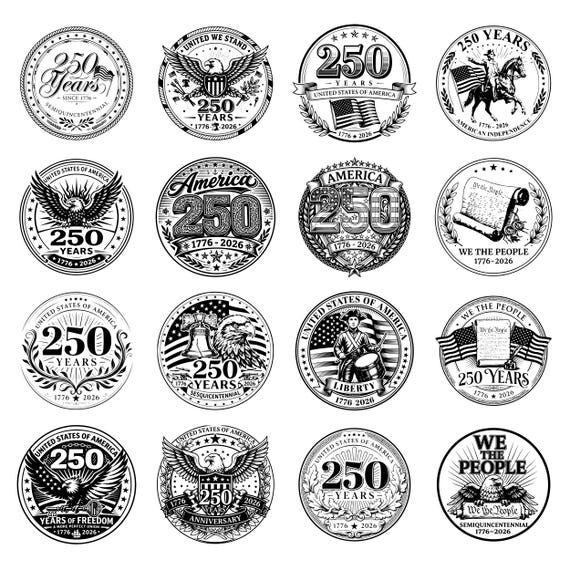 48 USA 250th Anniversary SVG, Patriotic America Cutting File, Independence 250 Years, 4th of July Shirt, American Pride Svg, Cricut, DTF