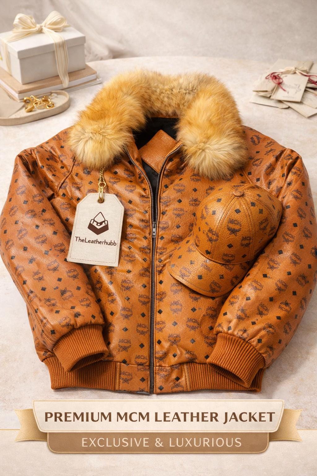 Mcm Leather Jacket - Etsy