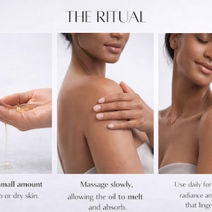 How to use perfume body oil, apply hydrating glow oil for glowing skin, daily routine with long lasting fragrance oil, designer inspired scent oil ritual.