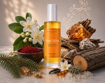 Luxury Body Oil | Amber Vanilla Perfume Oil | Long Lasting Warm Scent | Designer Inspired Fragrance | Non-Greasy Glow Oil