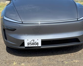 Front License Plate Mount for Tesla Model Y Juniper Refresh – No-Drill Bracket –