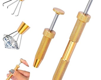 2 pezzi di strumento di presa a sfera conica per piercing antiscivolo migliorato per cambiare i gioielli - Kit per piercing del corpo normale e lungo per cambiare orecchio/sopracciglio/labbro