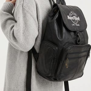 Y2k Leather Backpack - Etsy