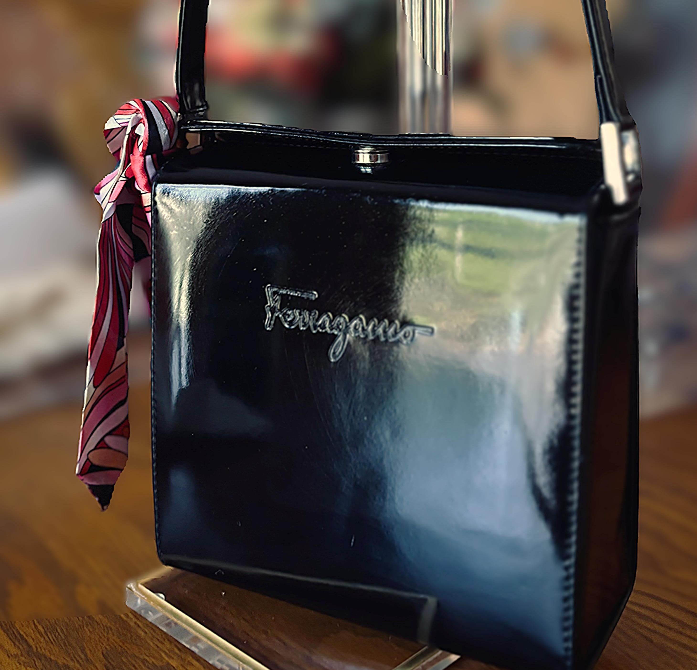 Ferragamo top handle - Etsy 日本 Ferragamo top handle - Etsy 日本