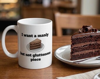 Food Pun Coffee Mug | Funny Cake Lover Cup | Sarcastic Dessert Mug | Gift for Foodies