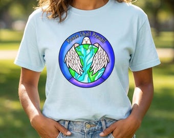 World Peace T-Shirt | “Peace Shall Prevail” Graphic Tee | Inspirational Peace | Gift for Advocates | Unisex Peace Tee