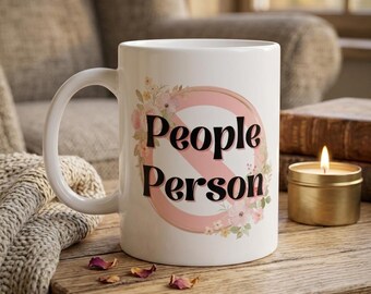 Introvert Humor Coffee Mug | Anti Social Mug | Sarcastic Coffee Cup | Cute Office Mug | Introvert Gift