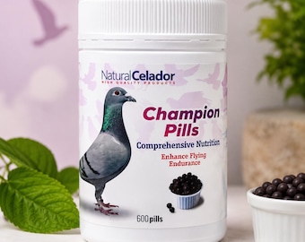 Champion Pills 600 | Nutritional Supplement for Racing Pigeons | Energy and Stamina