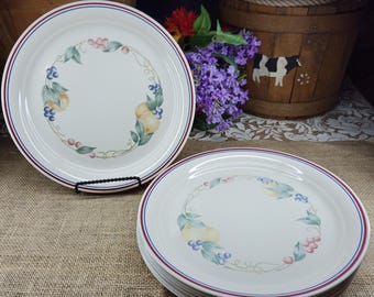 Corelle by Corning- Abundance Dinner Plates 10 1/4" USA- Set of 8