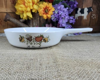 Vintage Corning Ware L’Échalote "Spice of Life" Le Persil Skillet P-83-B