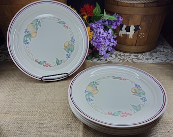 Corelle by Corning- Abundance Dinner Plates 10 1/4" USA- Set of 8