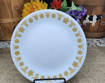 Vintage Corelle Butterfly Gold- Luncheon Plates 8 1/2" USA- Set of 8