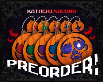 PREORDER! Spooky Plushie Jack-O-Popekin Band Inspired 3" Keychain