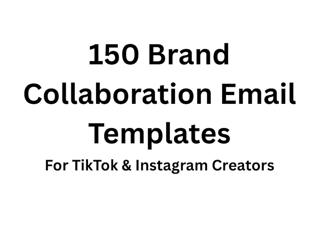 150 Brand Collaboration Email Templates Influencer Outreach Messages ...