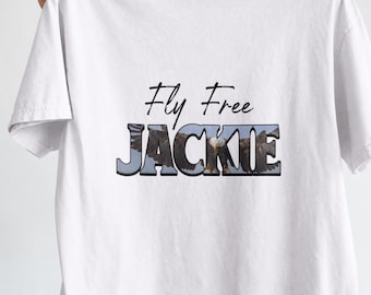 Fly Free Jackie Shirt, Jackie the Bald Eagle Tribute Tee, Big Bear Memorial T-Shirt for Bird Watchers and Eagle Fans