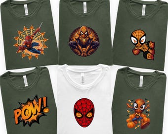 Toddler Spider-Man Halloween Shirt, Spidey Trick or Treat Tee for Boys, Superhero Costume Shirt 3T 4T 5T