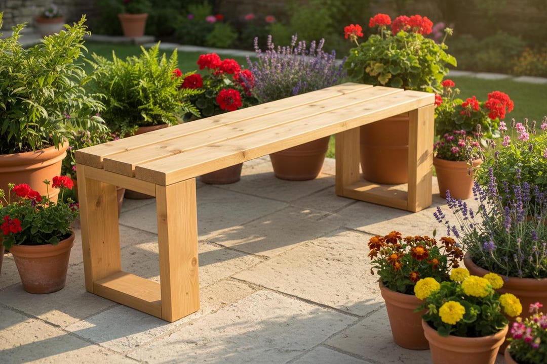 Outdoor Bench Plans PDF | Simple DIY Garden Bench Woodworking Plans ...