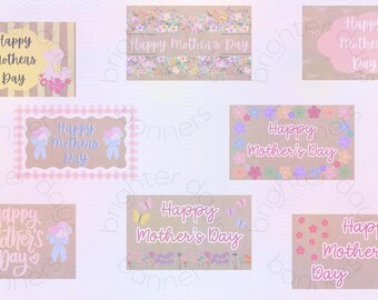 Muttertag Banner Vorlage | Canva Bearbeitbares Party Dekor (Digitaler Download)
