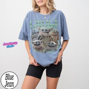 Disneyland StarWars Grogu Comfort Colors Shirt, Disneyland Baby Yoda Tee, Retro Sci-Fi Graphic Tee, Mandalorian Gift Shirt, Cute Fan Tee image 6